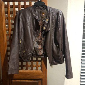 Faux Leather Brown Jacket